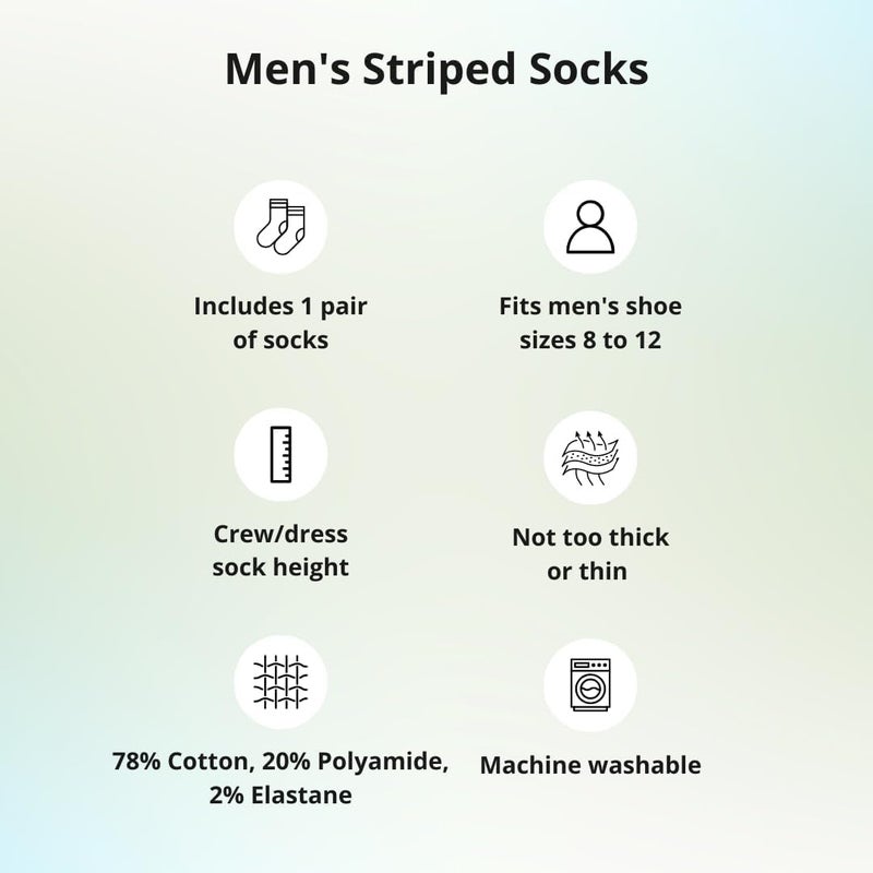 tiemart Men's Socks, Fits Men's Shoe Sizes 8-12 - Image 2